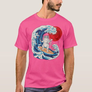Camiseta Vaporwave O Excelente Neko Japonês Wave Sushi R