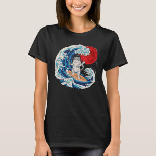 Camiseta Vaporwave O Excelente Neko Japonês Wave Sushi R