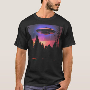 Camiseta Vaporwave OFO Alienígena de onda sintética retrobr