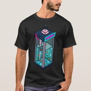 Camiseta Vaporwave Phonebooth Sticker