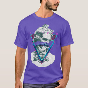 Camiseta Vaporwave Poseiden Statue Bust Retro 80s King Of T