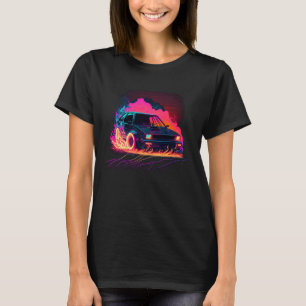 Camiseta Vaporwave - Retro Car
