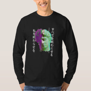 Camiseta Vaporwave retrowave sintetizada estátua grega Glit