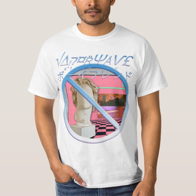 Camiseta Vaporwave roubou meu namorado (Frente)