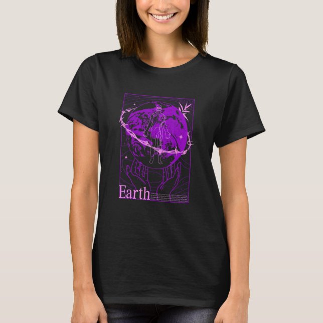 Camiseta Vaporwave Save Planet Earth Environment Earth Day  (Frente)
