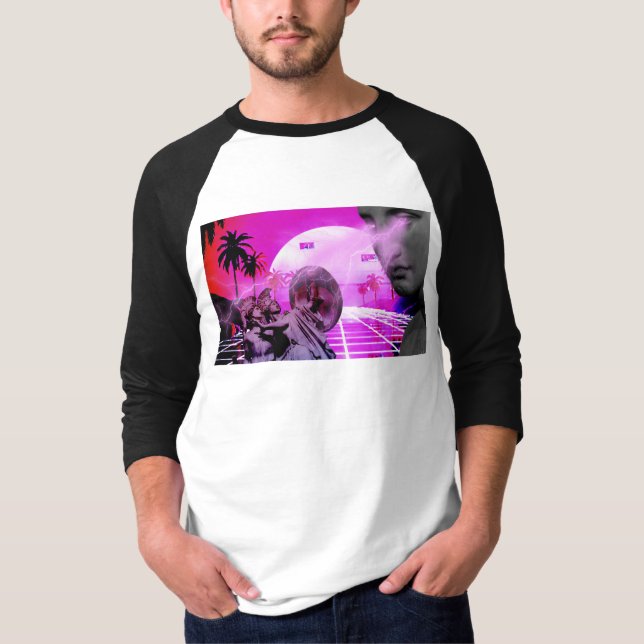 Camiseta Vaporwave Synthwave Retro Vintage Anos 80 (Frente)