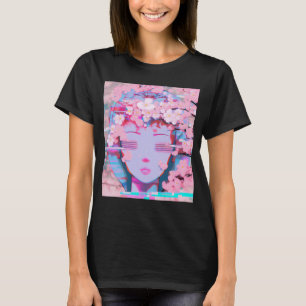 Camiseta Vaporwave Synthwave Retrowave Glitey Blosso