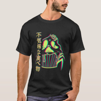 Camiseta Vaporwave Synthwave Retrowave Otaku Creepy Comida