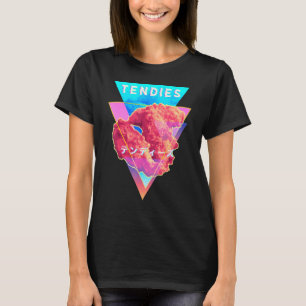 Camiseta Vaporwave Tendies Chicken Tendies Japonês Kanji C