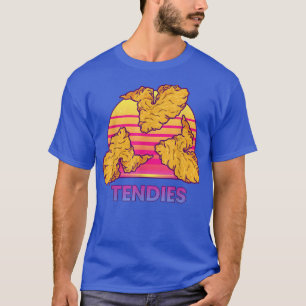 Camiseta Vaporwave Tendies Chicken - Tendies Kanji Japonês