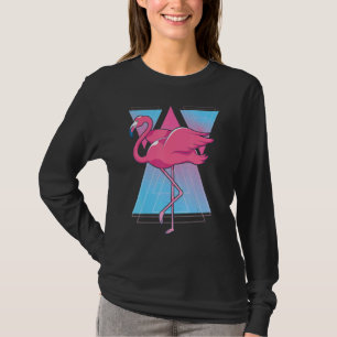 Camiseta Vaporwave Tropical Bird Exotic Animal rosa Fla