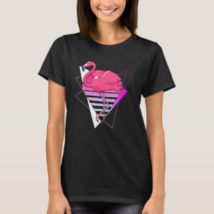 Camiseta Vaporwave Tropical Bird Zoo Animal 80s Art Pink Fl