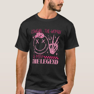Camiseta Vaqueira A Mulher O Mito A Lenda Oeste Coun