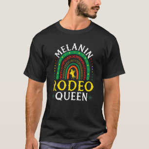 Camiseta Vaqueira Afro-Americana Rainha do Rodeio Melanina