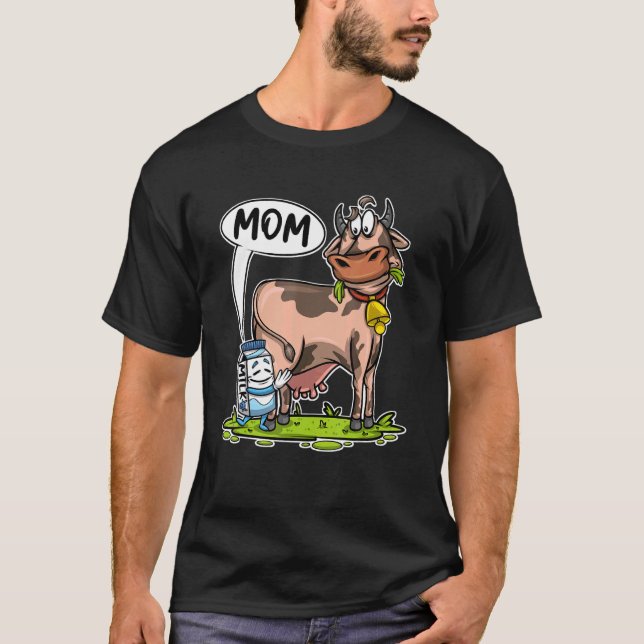 Camiseta Vaqueira Caixa de Leite Chamar Vaca Mãe Leite Faze (Frente)