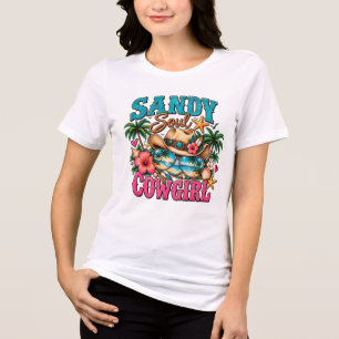 Camiseta Vaqueira da Alma Costeira Design de Praia Tropic