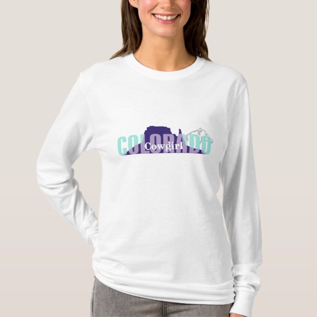 Camiseta Vaqueira de Colorado do T (Frente)