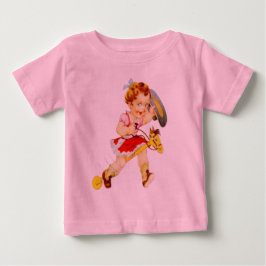 Camiseta Vaqueira de Rodeio do Oeste em Cavalo de Pau