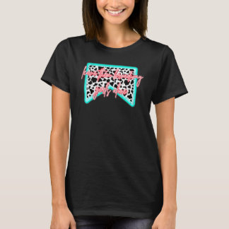 Camiseta Vaqueira Deixe Aquelas Garotas de Broadway Sozinha