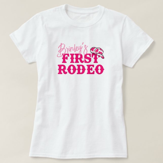 Camiseta Vaqueira Disco Primeiro Rodeio (Frente do Design)