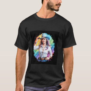 Camiseta Vaqueira legal com um histórico impressionante