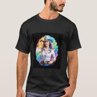 Camiseta Vaqueira legal com um histórico impressionante
