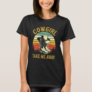 Camiseta Vaqueira Leve-Me Embora Vaqueira Divertida Música
