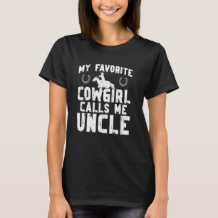 Camiseta Vaqueira Me Chama De Tio Rodeio Tio De Uma Cavalga