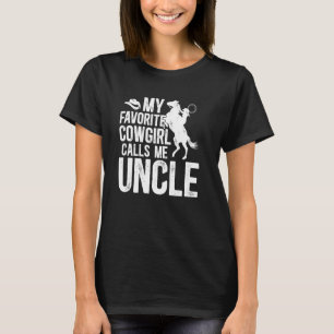 Camiseta Vaqueira Me Chama De Tio Tio Rodeio De Uma Cavalga