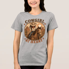 Camiseta Vaqueira no Coração Cavaleiro Western