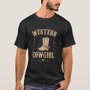 Camiseta Vaqueira Ocidental Feminina Yeehaw Hippie Boho Vac