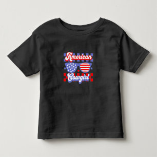 Camiseta Vaqueira Patriótica Americana Ocidental