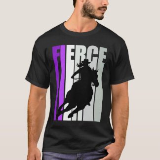 Camiseta Vaqueira Roxo Fierce Motivacional Tema Western S