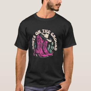 Camiseta Vaqueiras Com Botas No Chão Cavalo Ocidental Fazen