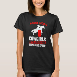 Camiseta Vaqueiras de Barril Masculinas Com Coisas Para Bri