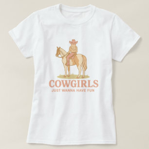 Camiseta Vaqueiras Engraçadas Só Querem se Divertir na Viag