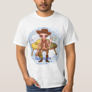Camiseta Vaqueiro alienígena de Ficção Científica