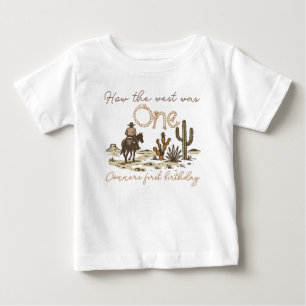 Camiseta Vaqueiro Castanho Rústico Como o Oeste Era Um Aniv