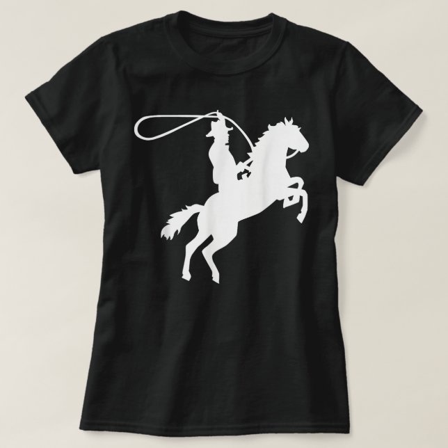 Camiseta Vaqueiro com cavalo (Frente do Design)