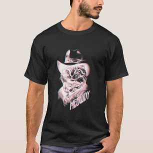 Camiseta Vaqueiro de Gato Divertido Meowdy