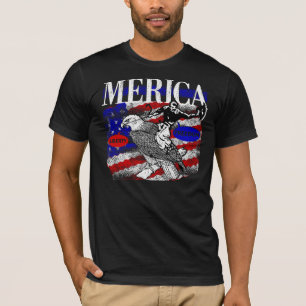 Camiseta Vaqueiro e Eagle de Merica