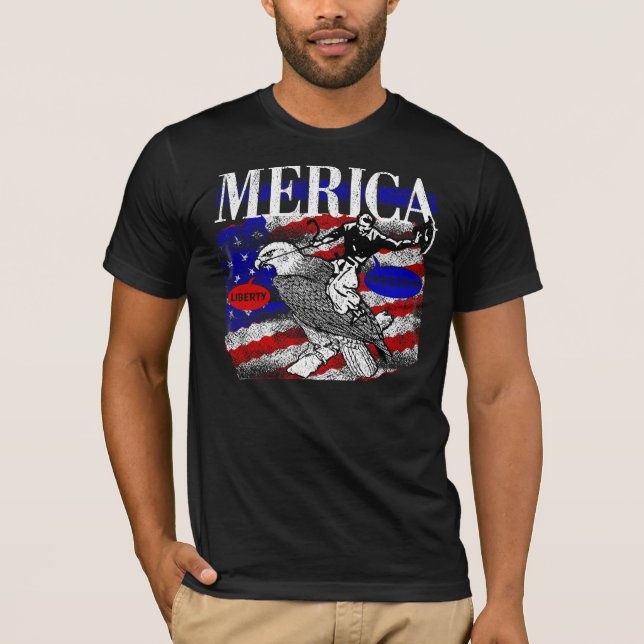 Camiseta Vaqueiro e Eagle de Merica (Frente)