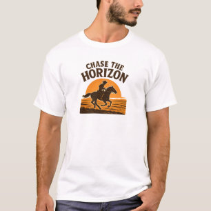 Camiseta Vaqueiro Gráfico Perseguir o Horizonte