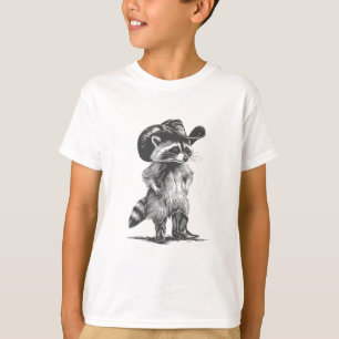 Camiseta Vaqueiro Guaxinim Engraçado Guaxinim Gráfico Meme