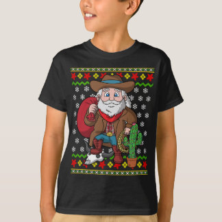 Camiseta Vaqueiro Ocidental Papai Noel Noel Feio Suor de Na