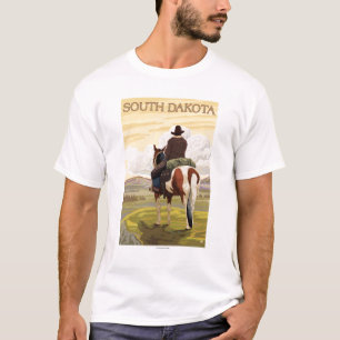 Camiseta Vaqueiro (vista da parte traseira) South Dakota