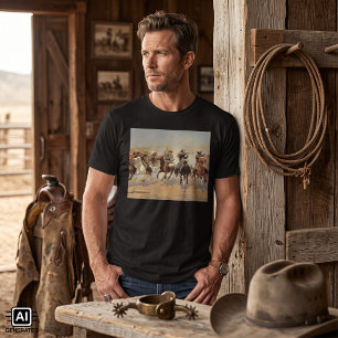 Camiseta Vaqueiros Antigos, Uma Corrida Para Madeira por Re