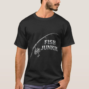 Camiseta Vara de Pesca Carrete Cromo Fish Junkie