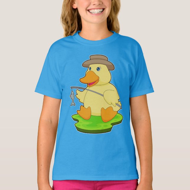 Camiseta Vara de Pesca Fisher de Pato Pesca (Frente)