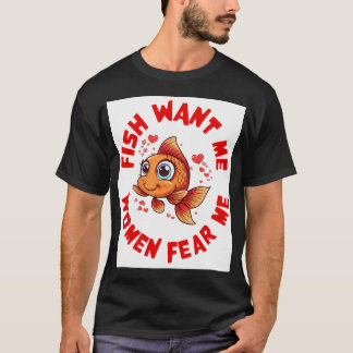Camiseta Vara de pescar do Pescador de Rãs
